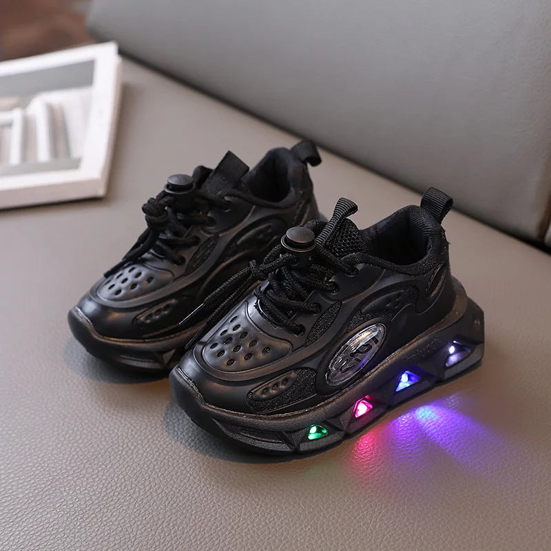 Breathable Sneakers Shoes with Multicolor LED for Children-3